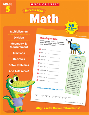 Scholastic Success with Math Grade 5 Workbook Cover Image