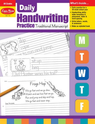 Daily Handwriting Practice: Traditional Manuscript, Kindergarten - Grade 6 Teacher Edition Cover Image