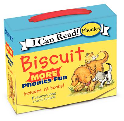 Biscuit: MORE 12-Book Phonics Fun!: Includes 12 Mini-Books Featuring Short and Long Vowel Sounds (My First I Can Read) Cover Image