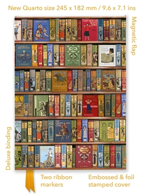 Bodleian Libraries: High Jinks Bookshelves (Foiled Quarto Journal) (Flame Tree Quarto Notebook) Cover Image