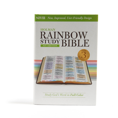 NIV Rainbow Study Bible, Jacketed Hardcover By Holman Bible Publishers (Editor) Cover Image