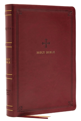 Nrsv, Catholic Bible, Standard Personal Size, Leathersoft, Red, Comfort Print: Holy Bible By Catholic Bible Press Cover Image
