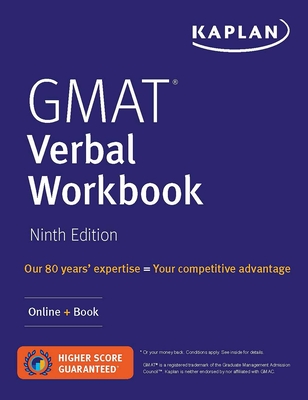 GMAT Verbal Workbook: Over 200 Practice Questions + Online (Kaplan Test Prep) Cover Image