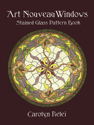 Art Nouveau Windows Stained Glass Pattern Book Cover Image