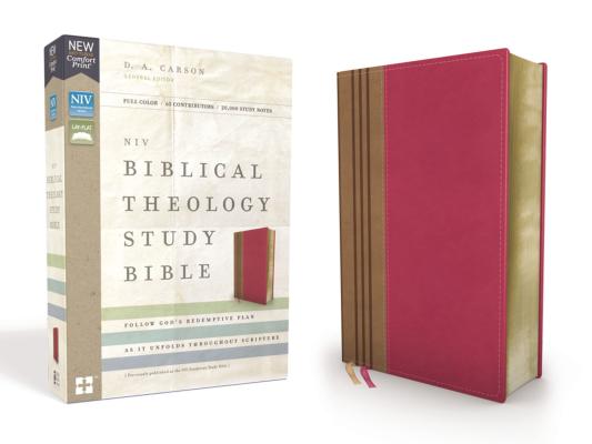 NIV, Biblical Theology Study Bible, Imitation Leather, Pink/Brown, Comfort Print: Follow God's Redemptive Plan as It Unfolds Throughout Scripture By D. A. Carson (Editor), T. Desmond Alexander (Associate Editor), Richard Hess (Associate Editor) Cover Image