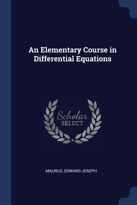 An Elementary Course in Differential Equations Cover Image