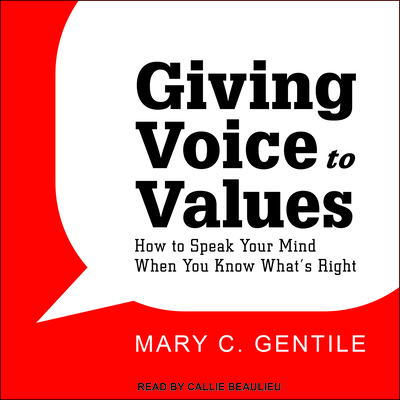 Cover for Giving Voice to Values