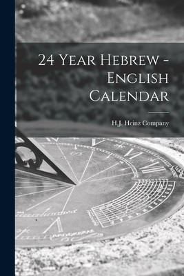 24 Year Hebrew - English Calendar Cover Image