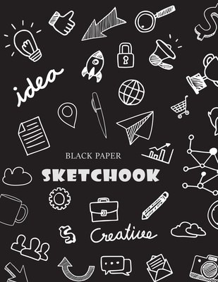 Black Paper Sketchbook Large Drawing Book For Gel Chalk Metallic Neon Highlighters Sharpies 1 Pages Paperback A Room Of One S Own Books Gifts