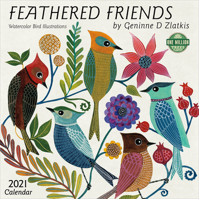 Feathered Friends 2021 Wall Calendar: Watercolor Bird Illustrations