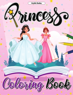 Princess Coloring Book for Kids: Enchanting Coloring Pages for Relaxation and Stress Relief