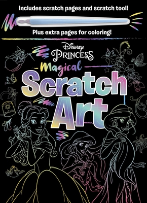 Disney Princess - Magical Scratch Art: with Scratch Tool and Coloring Pages  (Paperback)