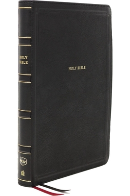 Nkjv, Deluxe Reference Bible, Center-Column Giant Print, Leathersoft, Black, Red Letter Edition, Thumb Indexed, Comfort Print: Holy Bible, New King Ja By Thomas Nelson Cover Image