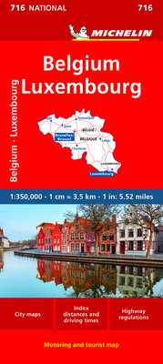 Belgium Luxembourg Map 716 By Michelin Cover Image