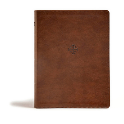 CSB Life Connections Study Bible, Brown LeatherTouch, Indexed: For Personal or Small Group Study Cover Image