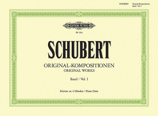 Original Works for Piano Duet: D. 624, 602, 617, 813, 819, 733, 818 (Edition Peters #1) By Franz Schubert (Composer) Cover Image