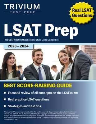 LSAT Prep 2023-2024: Real LSAT Practice Questions and Study Guide [2nd Edition] Cover Image