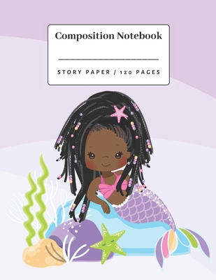 Composition Notebook: Mermaid Story Paper notebook for Kindergarten - Third Grade. Cover Image
