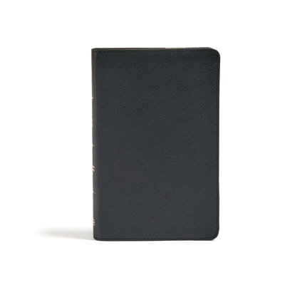 CSB Personal Size Bible, Black Genuine Leather By CSB Bibles by Holman Cover Image