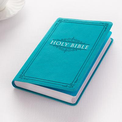 KJV Budget Gift & Award Lux-Leather Turquoise Cover Image