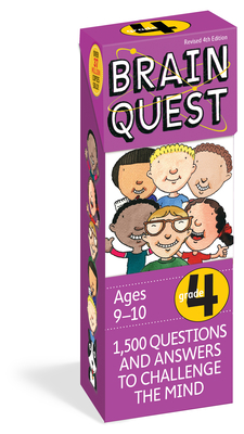 Brain Quest 4th Grade Q&A Cards: 1,500 Questions and Answers to Challenge the Mind. Curriculum-based! Teacher-approved! (Brain Quest Smart Cards) By Chris Welles Feder, Susan Bishay Cover Image