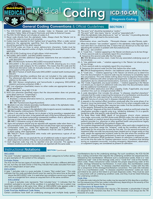Medical Coding ICD-10-CM: A Quickstudy Laminated Reference Guide By Shelley C. Safian Cover Image