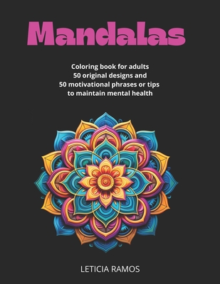 Mandalas: Coloring Book and Motivational Phrases Cover Image
