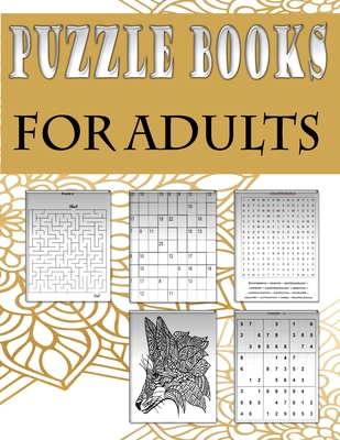 Puzzle books for adults: Fun and relaxing Activity Puzzle Book for Adults, Word search, Sudoku, mandala, Killer Sudoku and mazes 8,5