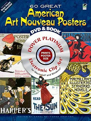 60 Great American Art Nouveau Posters Platinum DVD and Book (Dover Electronic Clip Art) Cover Image