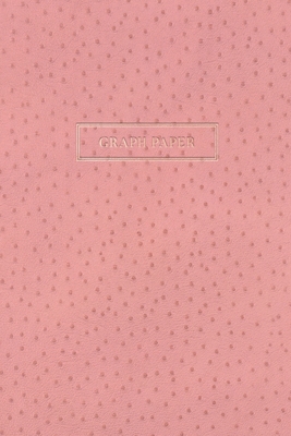 Graph Paper: Executive Style Composition Notebook - Pink Ostrich Skin Leather Style, Softcover - 6 x 9 - 100 pages (Office Essentia By Birchwood Press Cover Image