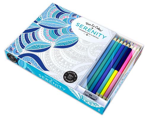 Download Vive Le Color Serenity Adult Coloring Book And Pencils Color Therapy Kit Paperback Northshire Bookstore