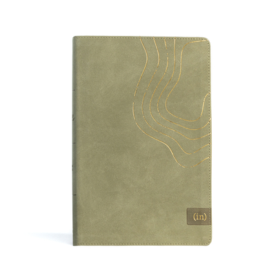 CSB (in)courage Devotional Bible, Sage LeatherTouch, Indexed Cover Image