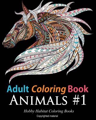 Adult Coloring Books: Animals: 45 Stress Relieving Animal Coloring Designs  (Large Print / Paperback) | Eight Cousins Books, Falmouth, MA