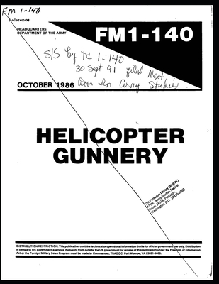 FM 1-140 Helicopter Gunnery Cover Image