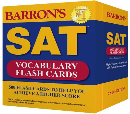 Barron's SAT Vocabulary Flash Cards: 500 Flash Cards to Help You Achieve a Higher Score Cover Image