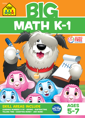 School Zone Big Math K-1 Workbook By School Zone Cover Image