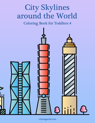City Skylines around the World Coloring Book for Toddlers 4