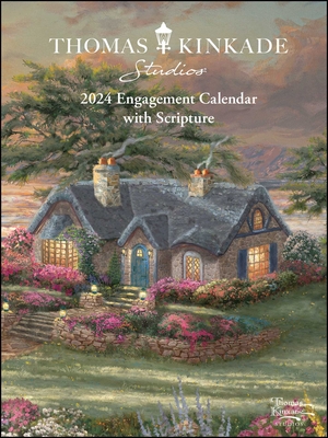 Thomas Kinkade Studios 12-Month 2024 Monthly/Weekly Engagement Calendar with Scr Cover Image