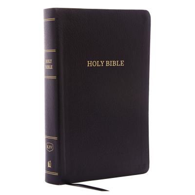 KJV, Reference Bible, Personal Size Giant Print, Bonded Leather, Black, Indexed, Red Letter Edition cover