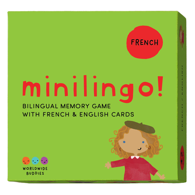 Minilingo French / English Bilingual Flashcards: Bilingual Memory Game with French & English Cards