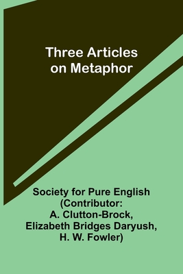 Three Articles on Metaphor Cover Image