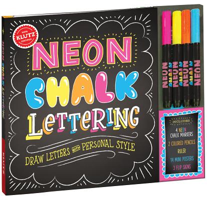 Neon Chalk Lettering (Novelty book)