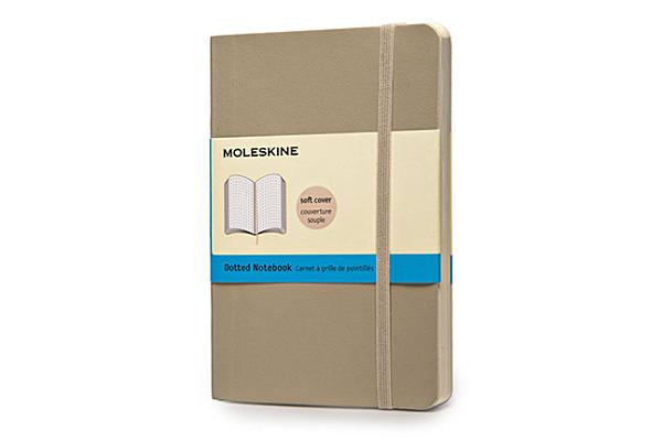 Moleskine Classic Colored Notebook, Pocket, Dotted, Khaki Beige, Soft Cover  (3.5 x 5.5) (Diary)