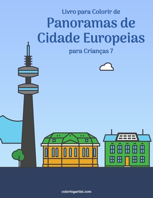 Livro para Colorir de Panoramas de Cidade Europeias para Crianças 7