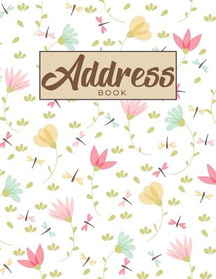 Address Book: An Alphabetical Large Address Book For Record and Organize Contact Doodle Flower Cover Image