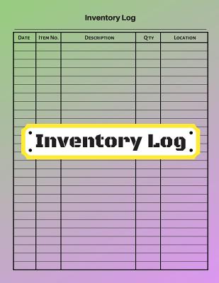 Inventory log: V.1 - Inventory Tracking Book, Inventory Management and Control, Small Business Bookkeeping / double-sided perfect bin Cover Image