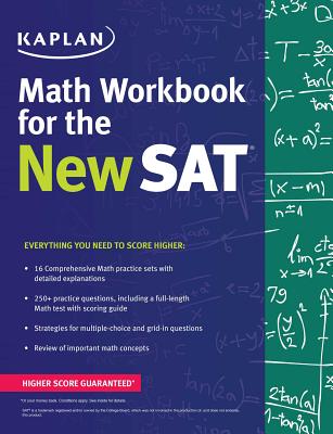 Kaplan Math Workbook for the New SAT (Kaplan Test Prep) Cover Image