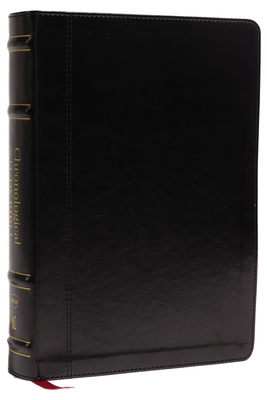 Nkjv, Chronological Study Bible, Leathersoft, Black, Comfort Print: Holy Bible, New King James Version By Thomas Nelson Cover Image