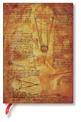 Paperblanks | Sun & Moonlight | Leonardo’s Sketchbookes | Softcover Flexi | Midi | Lined | 176 Pg | 100 GSM