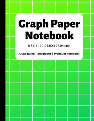 Graph Paper Notebook: 500 Pages, 4x4 Quad Ruled, Grid Paper Composition  (Extra Large, 8.5x11 in.) (Paperback)